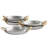 6 Piece Mini Oval Au Gratin Pan Set with Brass Handle