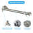 12 Inches High Pressure Stainless Steel Rainfall Shower Head With 11'' Adjustable Arm