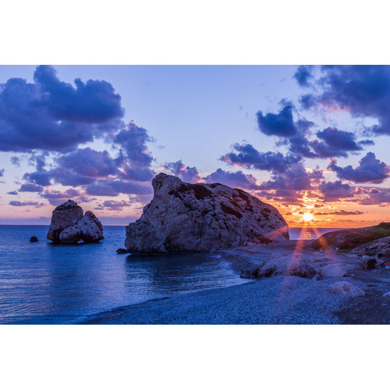 Sunset Near Petra Tou Romiou by GCShutter - Wrapped Canvas Print, 51cm H x 76cm W