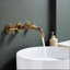Wall Mounted Bathroom Sink Faucet With Pop-up Drain (no Overflow)-110359099