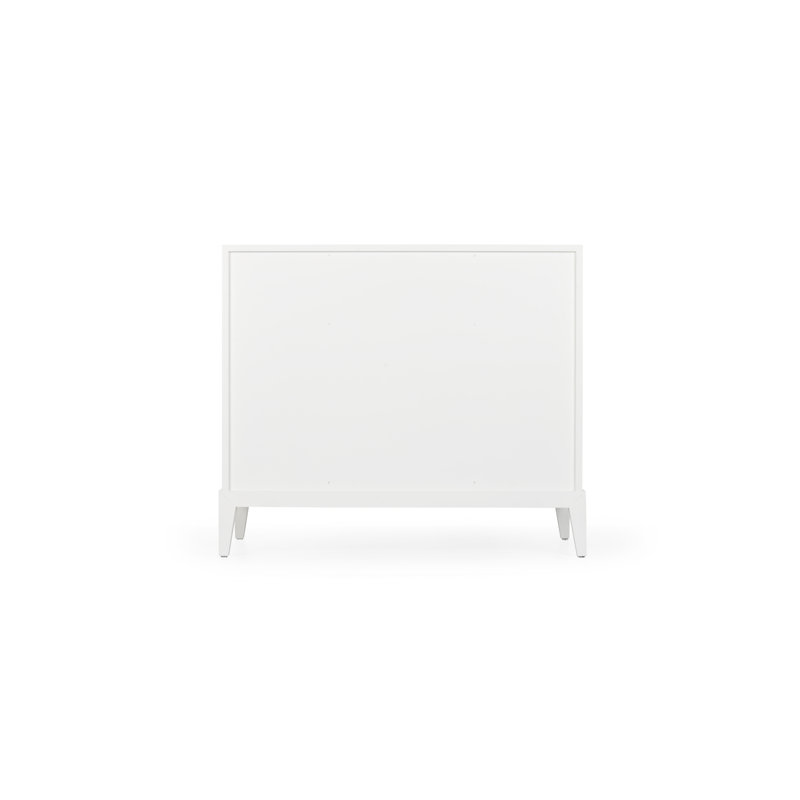 Mid-Century Modern Acacia 3-Drawer Chest in Custom Benjamin Moore Colors