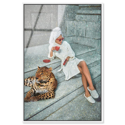 Oliver Gal Dawn Espresso Proclamation Fashion & Animals - Framed Acrylic Glass Wall Art