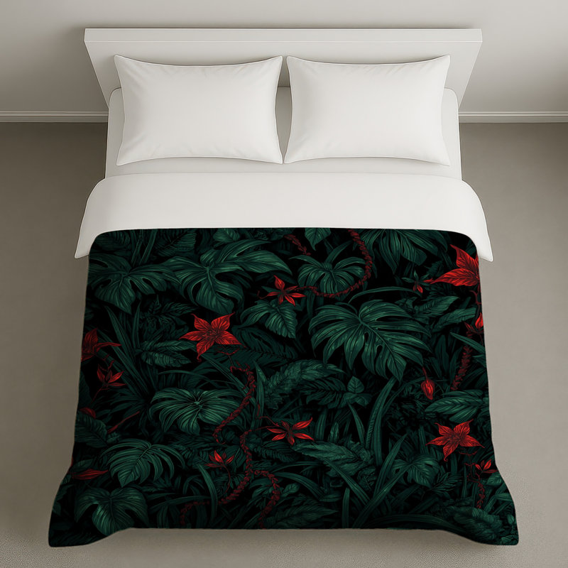 Housses de couette Dense Tropical, Lit simple