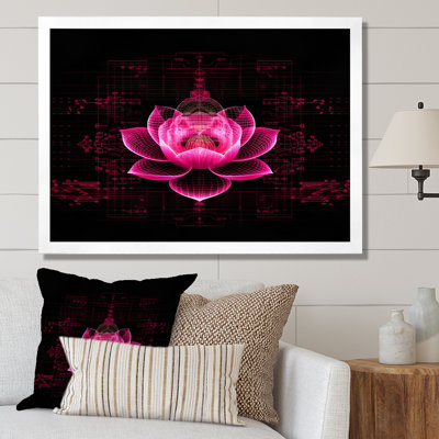Lumière provenant du lotus rose I