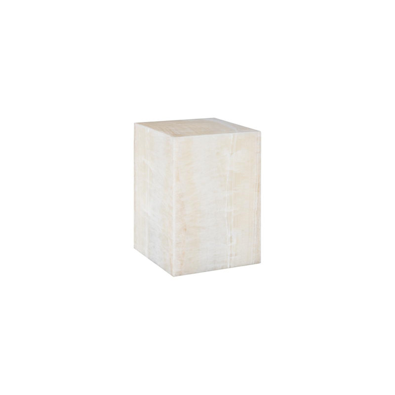 Cube de lampe onyx, blanc