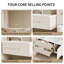 Modern cream style bathroom cabinet