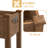 Behn Mobile Wooden Elevated Planter With Wheels