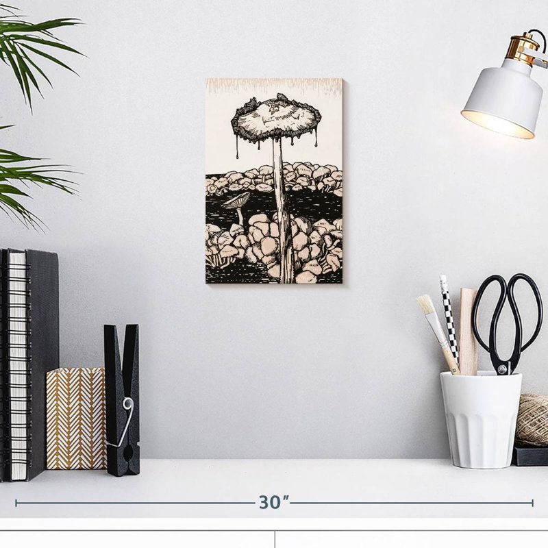 Yarlin Dripping Mushroom, 12" H x 8" W