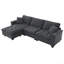 Canapé modulaire en suède luxueux-1943275954