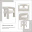 Chaise d'appoint beige Boucle