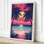Tropical Sunset Coastal - Wrapped Canvas-1888573988-1888573990