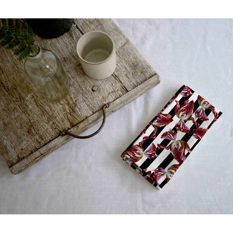 Bythwood 100% Cotton Floral Square Napkin