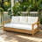 3-seat Wooden Outdoor Sofa with Cushions-129512445-129512446