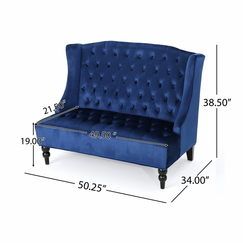 Carolina 50.25'' Upholstered Loveseat