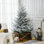 Arbre de Noël artificiel de 6 pieds, arbre de Noël à charnière en pin avec 795 branches réalistes, base en acier, ouverture automatique, vert
