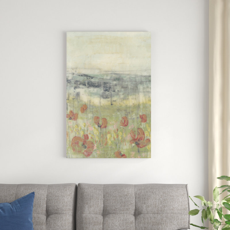 Scène de fleurs sauvages I, H 36 po x l 24 po x P 1,25 po