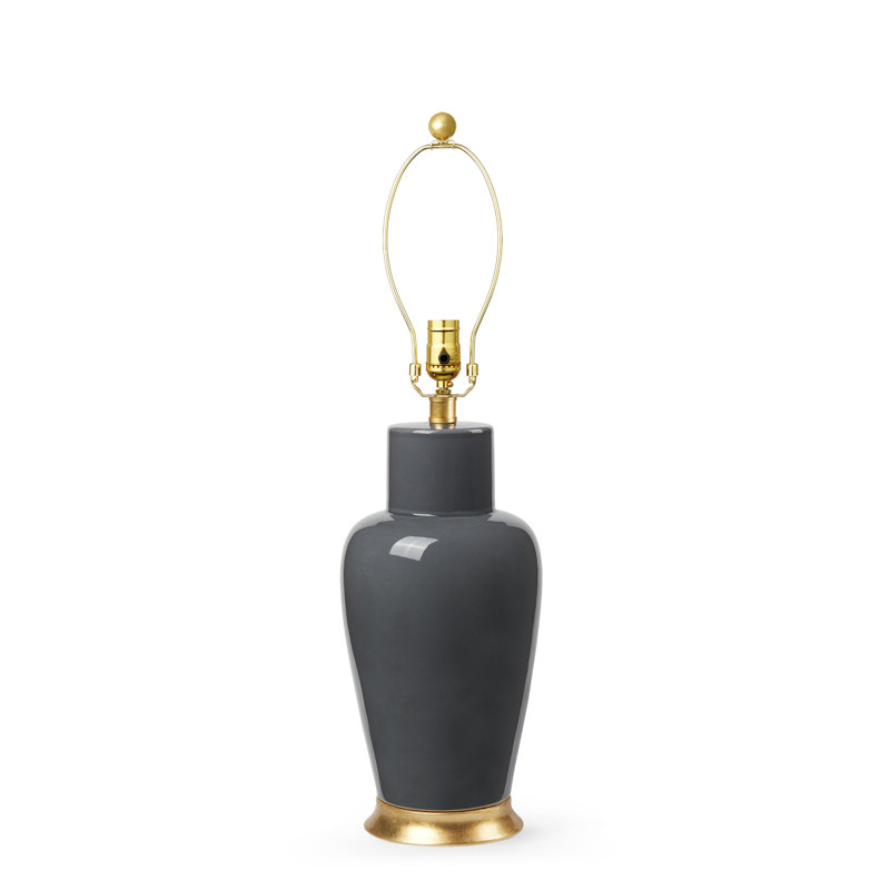 Kylie Lamp Without Shade, Stormy Gray