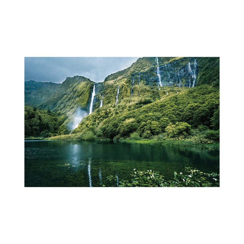 Waterfall-Wall by Fabian Fortmann - Wrapped Canvas Print, 20.32 cm H x 30.48 cm W