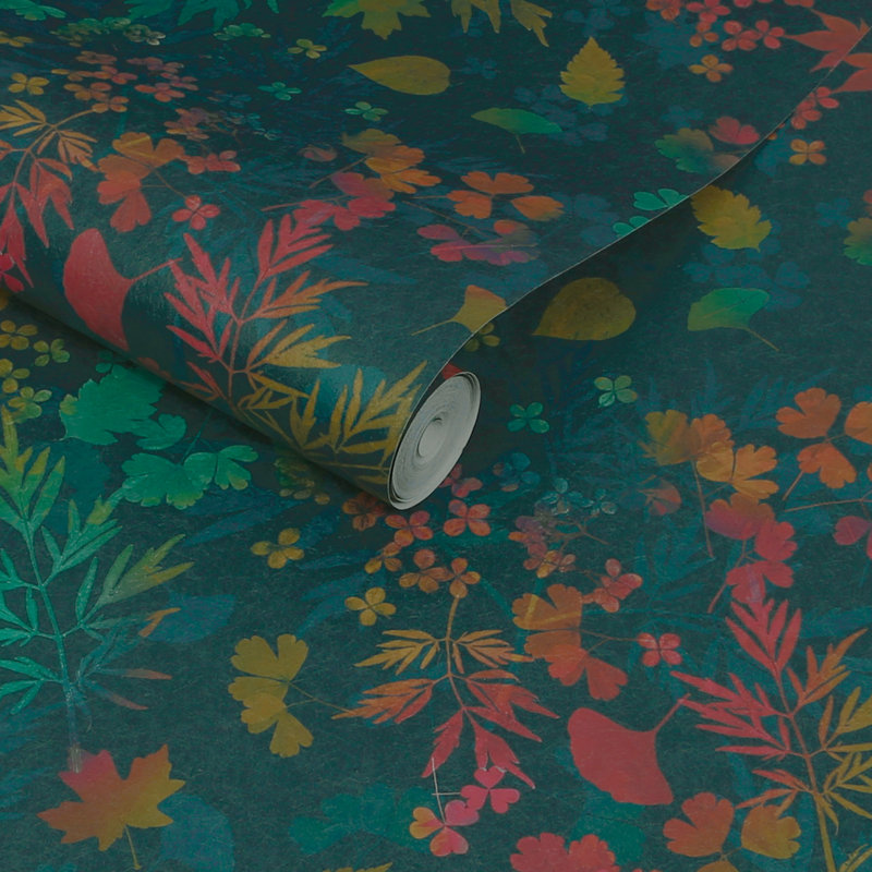 Clarissa Hulse Windfall Sapphire Wallpaper, Dark Green