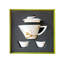LIULI Living, service à thé en porcelaine tendre | Petit oiseau dodu (1 théière, 2 tasses à thé)