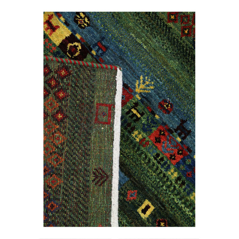 Fine Hand knotted Persian Gabbeh 2'3"X 3'