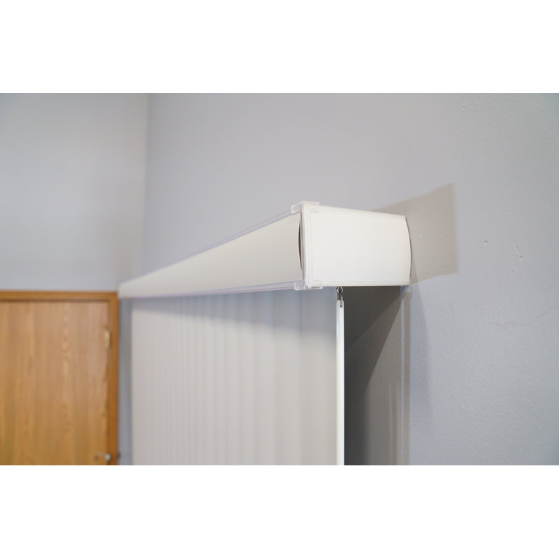 Sharell Room Darkening Vertical Blind, White, 88"W x 48"L