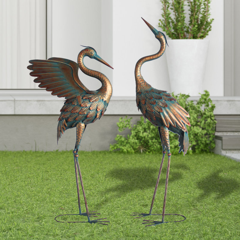 Ensemble de piquets de jardin 2 pièces Floresville, Bronze