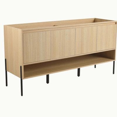 Freestanding Bathroom Vanity & Soft-Close Cabinet Doors,Excluding Sink