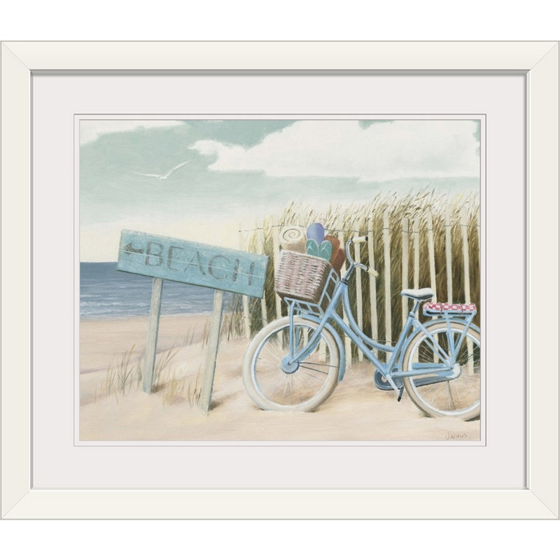 « Beach Cruiser II Crop » par Byerly, reproduction d'art, H 24 po x l 28 po x P 1 po, Cadre blanc
