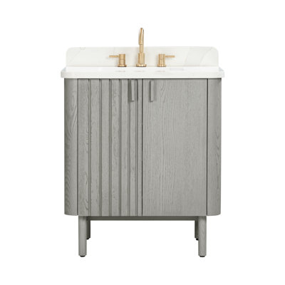 Blakely 30" Free Standing Single Bathroom Vanity with Quartz Top