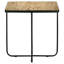 Table d'appoint en travertin et noir