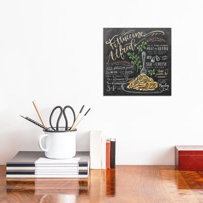 Fettuccine Alfredo Recipe - Print on Canvas