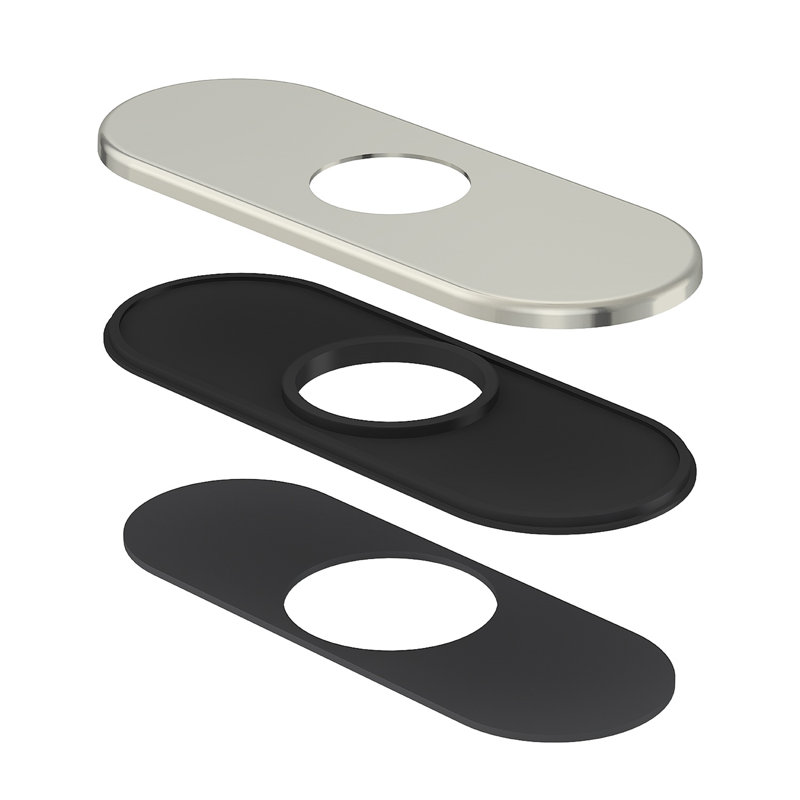 Centerset Cover Plate, Brushed Nickel