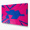 Hard Edge 81, art mural sur toile rose