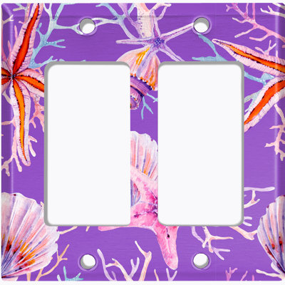 Nautical & Beach 2 - Gang Rocker Standard Wall Plate