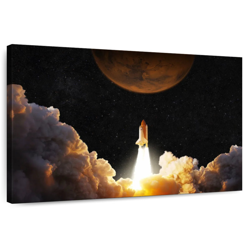 Oberle Rocket Launch, 8" H x 12" W