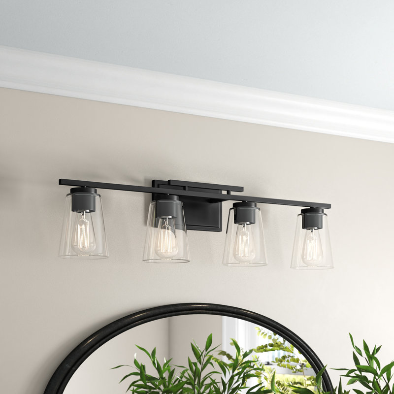 Averi 4 - Light Dimmable Vanity Light, Black