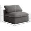 Canapé modulaire en velours 35 po Atixhe-566717394