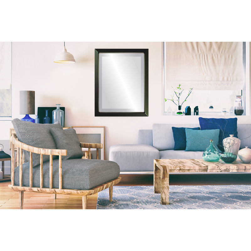 Gatica Rectangle Mirror, 26" x 20", Matte Black