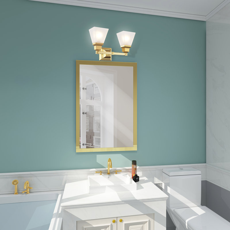 Mathias 2 - Light Dimmable Vanity Light, Polished Brass