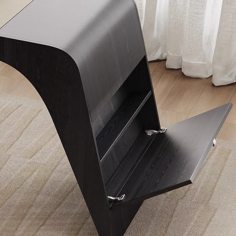 Aldossari, Noir / Beige, H 29,5 po x l 78,7 po x P 27,6 po