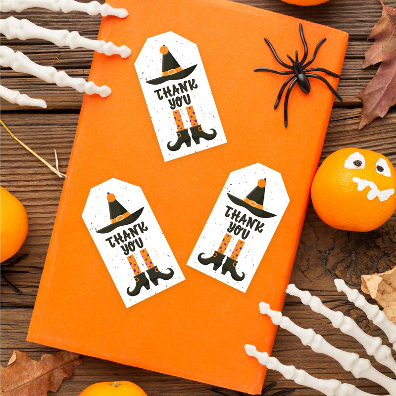 Chapeau de sorcière, bottes, sacs-cadeaux jetables en papier