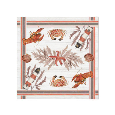  Laural Home Seafood Shack 20" x 20" Napkin Set