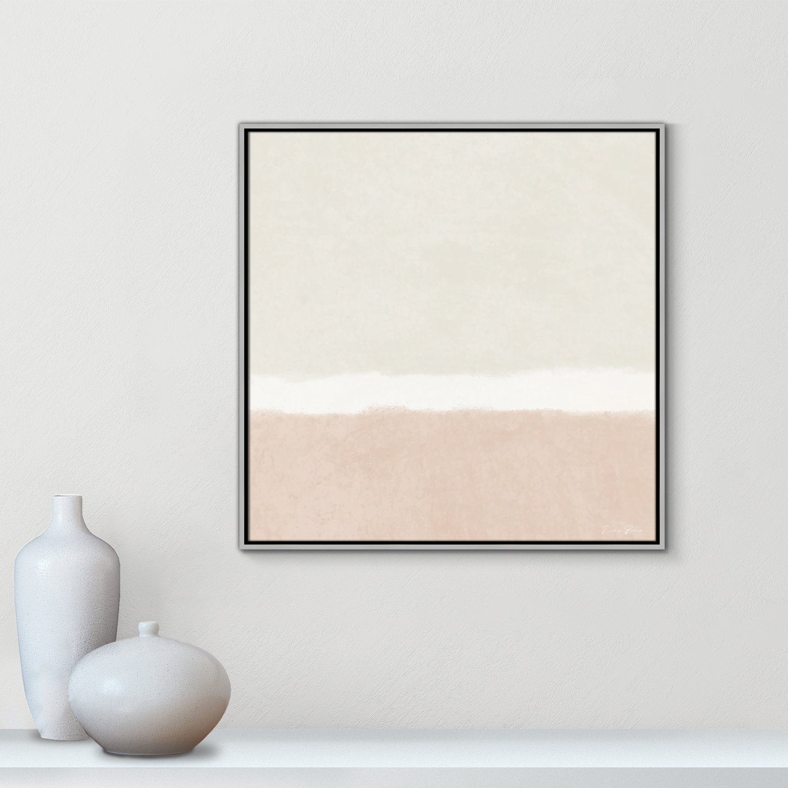 Willadeene "Slate I" Print, 31.5" H x 31.5" W, Silver Framed
