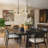3-Light Black Modern Small Dimmable Drum Chandelier