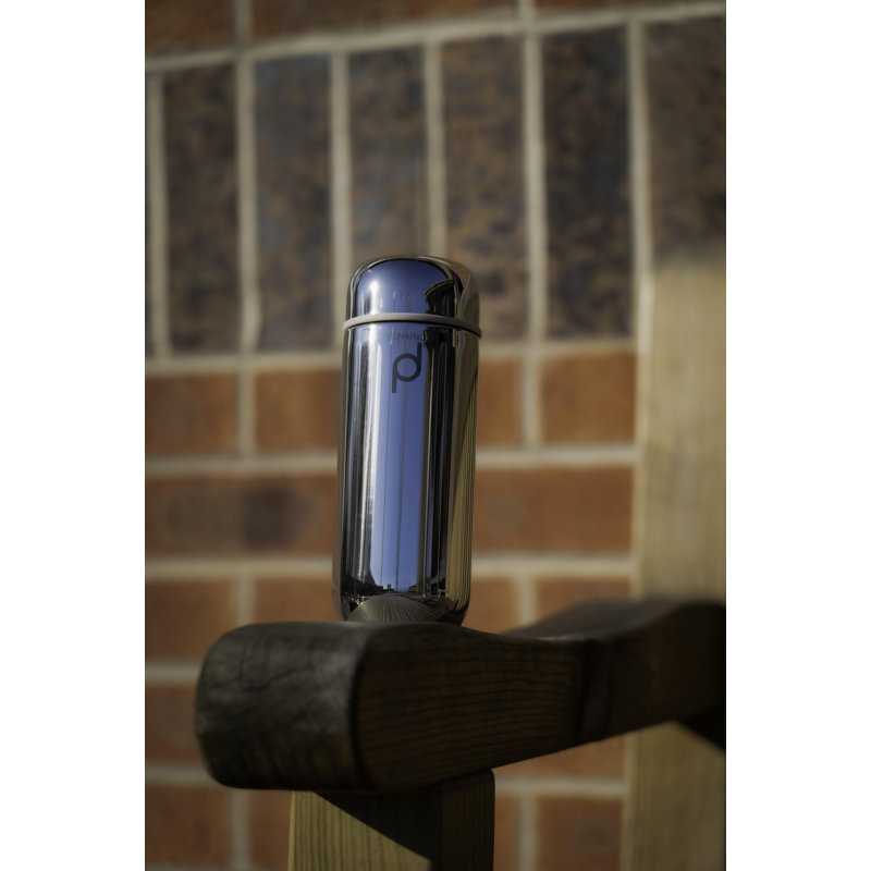 Grunwerg Drink Pod 200 mL Vacuum Insulated Stainless Steel Travel Mug with, Silver