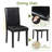 Compact wooden rectangular dining table: space-saving black design for 4 people, perfect for small kitchens & dining areas