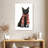 Brampt Black Cat Red Scarf-108440924
