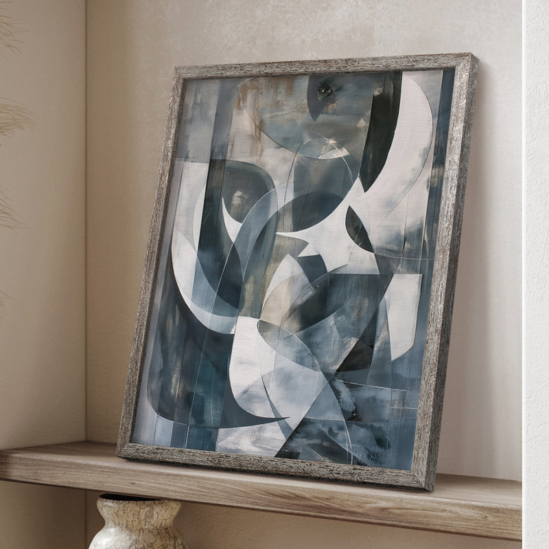 ABSTRACT Series CDL XXXV, reproduction encadrée - bois massif, H 21 po x l 17 po