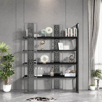 Bibliothèque luxueuse et tendance